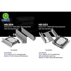 Lian li hd 323 Blk 2x2.5  3.