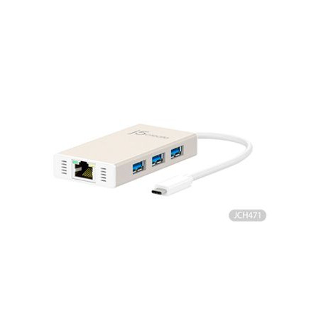 J5 JUH470 3xU3 hub Lan(gigabit