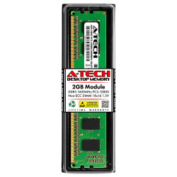 Memory 2GB DDR3 1600MT/s Non-ECC Unbuffered DIMM