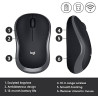 Logitech M170 Blk Silv c les
