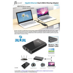 J5 JUE230 Gigabit  2 USB3.0
