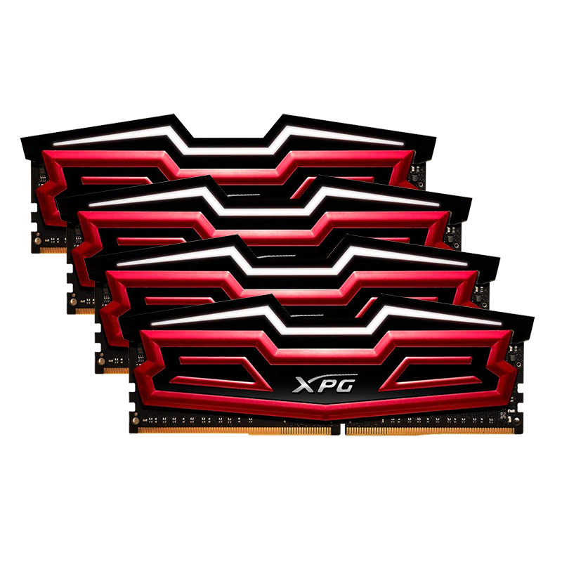 Adata XPG Dazzle Red LED 32GB(4 x 8GB) Kit 2800MHz DDR4 Desktop Memory