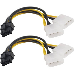 2x4pin molex to 6pin for PCI E