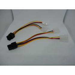 2x4pin molex to 6pin for PCI E