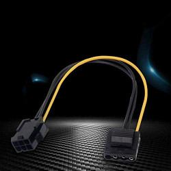 2x4pin molex to 6pin for PCI E