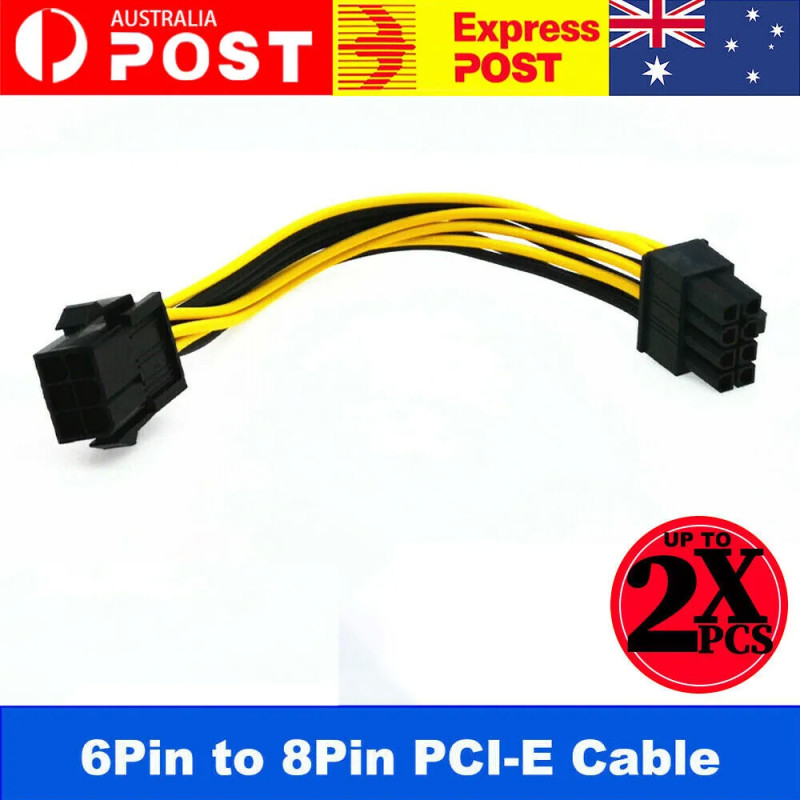 2x6pin to 8pin converter VGA