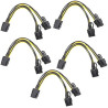 2x6pin to 8pin converter VGA