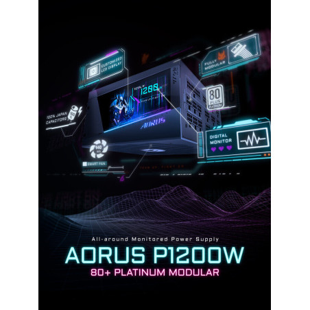 Gb 1200w Platinum Modular Lcd