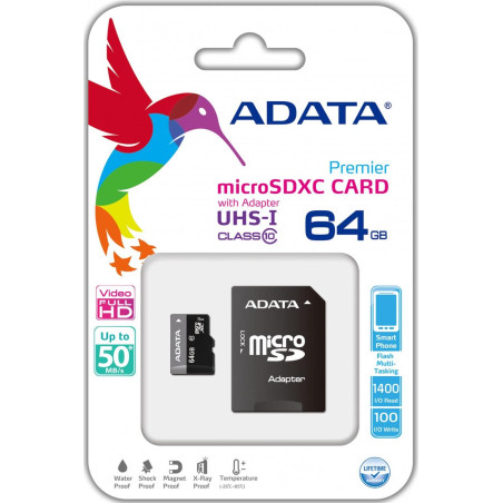 ADATA 64Gb miCroSDXC Uhs i