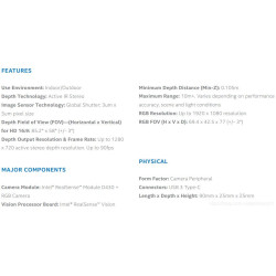 Intel D435 realsense depth cam
