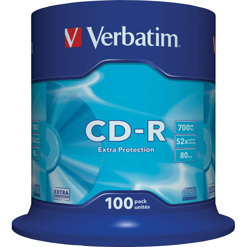 Verbatim  blank cd-r (52x) - 100pack spindle