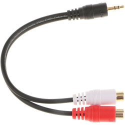3.5mm(M)  RCA(L R) Female 20cm
