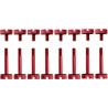 570X Anodized Thumb Screw Red