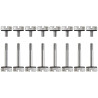 570X Anodized Thumb Screw Silv