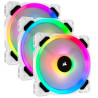 120mm Corsair LL RGB Wh x3 Ch