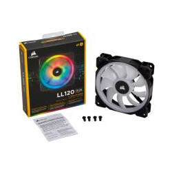 120mm Corsair LL RGB Wh x3 Ch