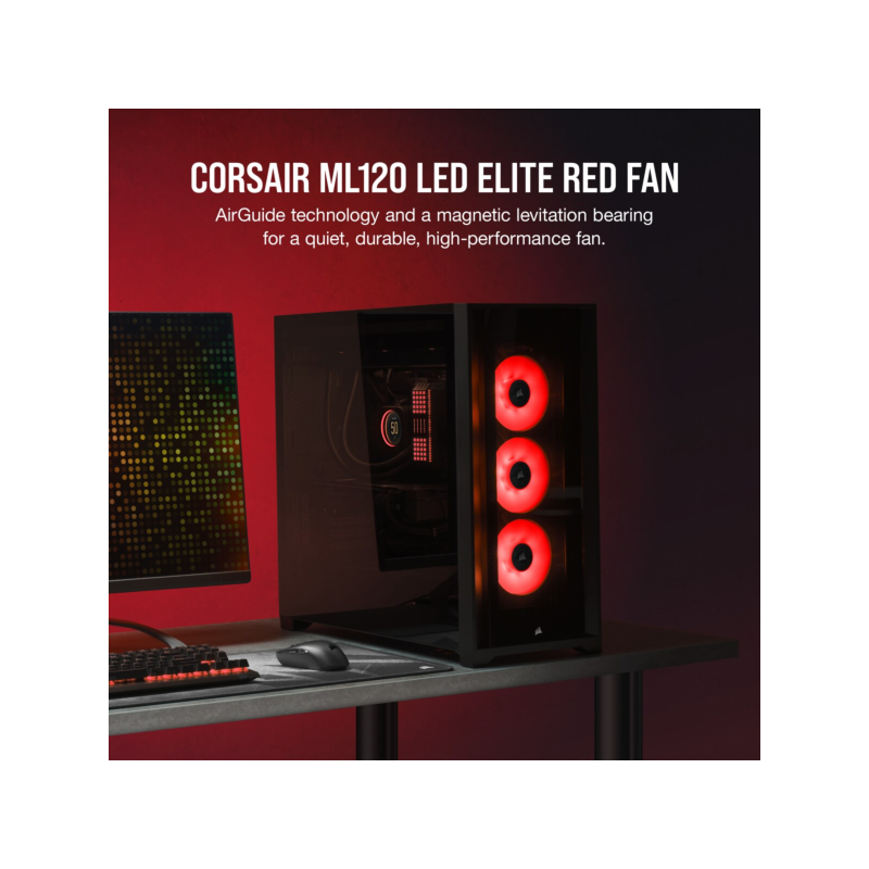 120mm Corsair ML Elite  Red