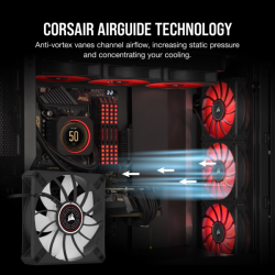 120mm Corsair ML Elite  Red