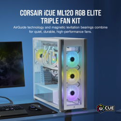 120 Corsair ML EliteRGB Whx3