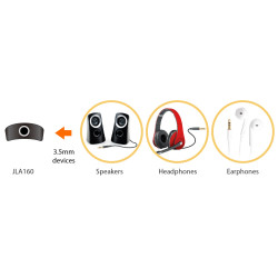 J5 JLA160W Lightning  3.5mm Wh